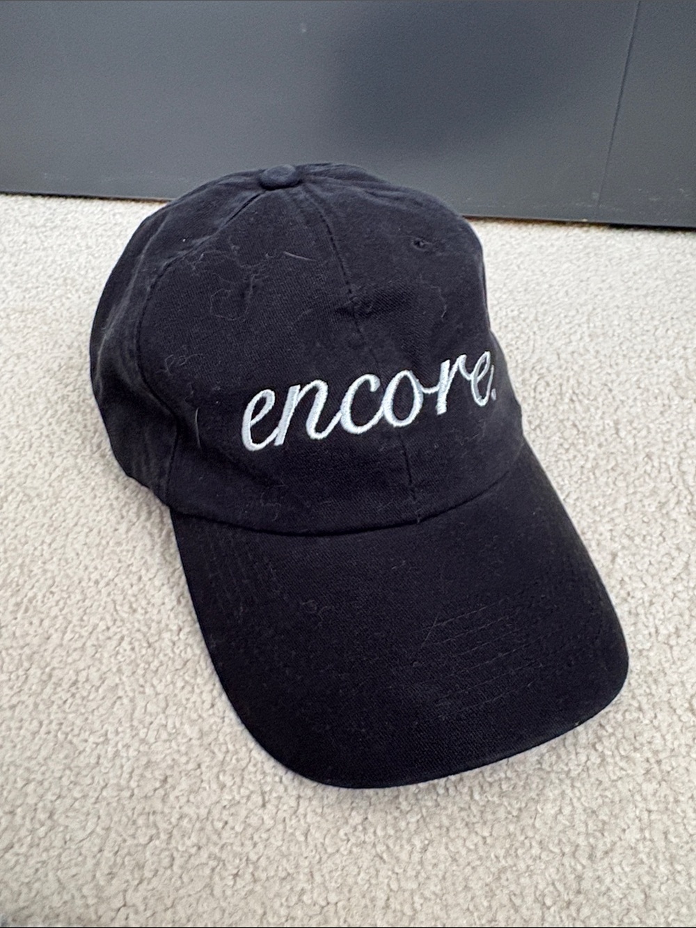 Derek Hough EXCLUSIVE Encore Hat - Black Embroidered Baseball Cap